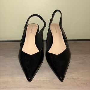 Black Slingback Heels